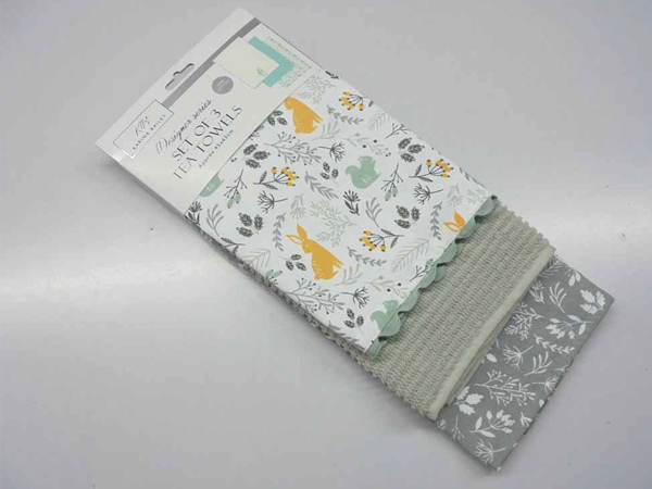 3Pk WoodLand Tea Towels